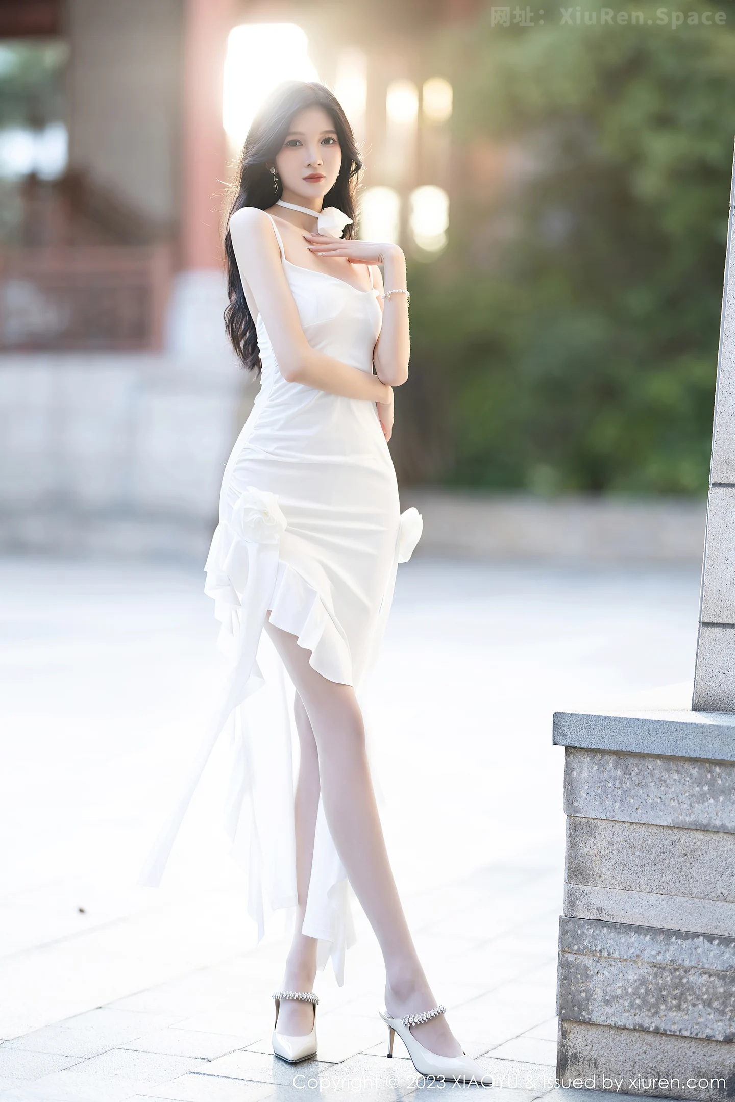 图片[6]-[XiaoYu画语界]Vol.1171 模特程程程白色吊带裙+性感黑色轻透情趣服秀苗条身材诱惑写真83P-秀人网官方网站